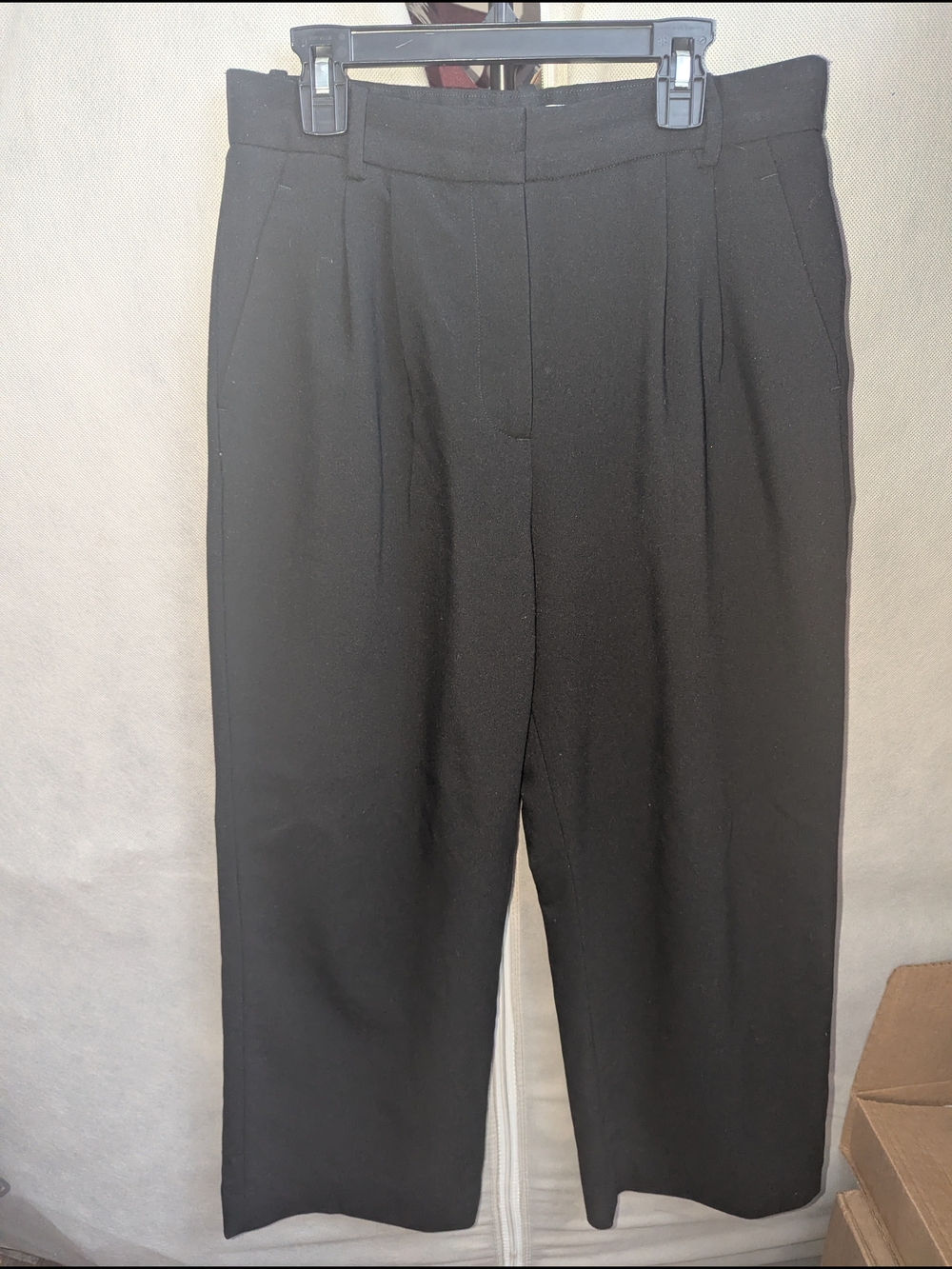 Abercrombie And Fitch - Sloan Tailored Wide Leg Pants (Cream Or Black) - Picture 3 of 8